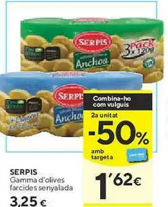 Caprabo Serpis Gamma D'olives Farcides Senyalada oferta