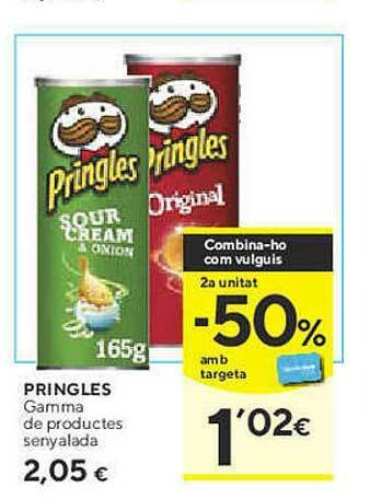 Caprabo Pringles Gamma De Productes Senyalada oferta