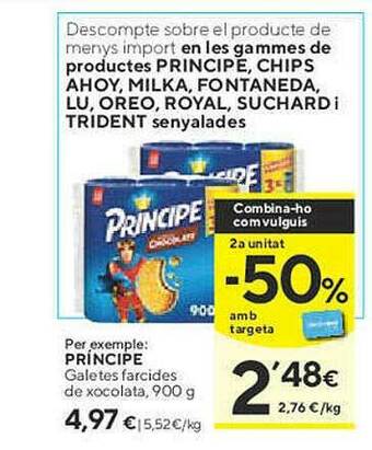 Caprabo Principe Galetes Farcides De Xocolata oferta