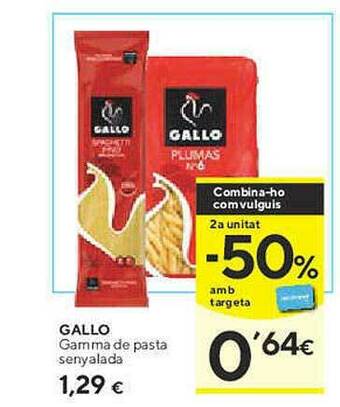 Caprabo Gallo Gamma De Pasta oferta