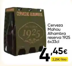 FROIZ Cerveza Mahou Alhambra reserva 1925 oferta