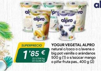 Masymas Yogur Vegetal Alpro oferta
