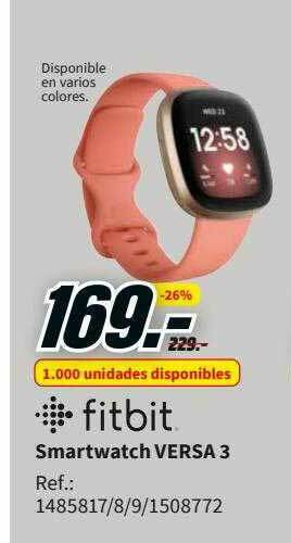 MediaMarkt Fitbit Smartwatch Versa 3 oferta