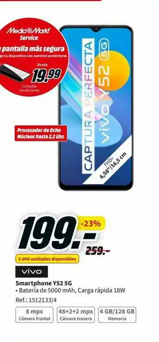 MediaMarkt Vivo Smartphone Y52 5g oferta