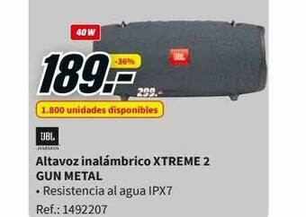 MediaMarkt Altavoz Inalámbrico Xtreme 2 Gun Metal oferta