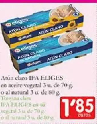 Supermercados Bip Bip Atún Claro Ifa Eliges En Aceite Vegetal O Al Natural oferta