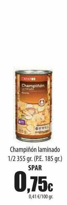 Spar Tenerife Champiñon Laminado Spar oferta