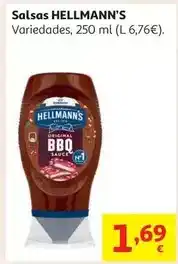 Alcampo Salsa barbacoa hellmann's 250 ml oferta