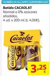 Alcampo Batido mini cacao cacaolat pet 4x 200ml oferta