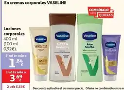 Alcampo Vaseline locion advanced repair 400ml oferta