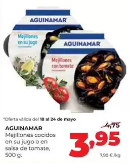 Alimerka Aguinamar - mejillones cocidos en su jugo o en salsa de tomate oferta