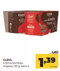 Alimerka Clesa - crema bombon original oferta