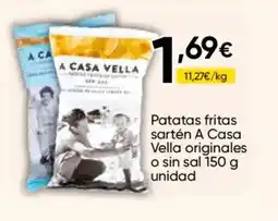FROIZ A CASA VELLA Patatas fritas sartén originales o sin sal oferta