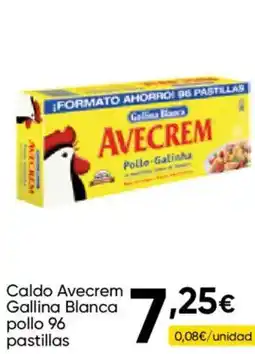 FROIZ GALLINA BLANCA Caldo Avecrem pollo 96 pastillas oferta