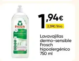 FROIZ FROSCH Lavavajillas dermo-sensible hipoalergénico oferta
