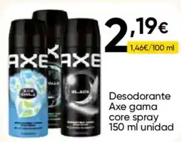 FROIZ AXE Desodorante gama core spray oferta