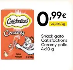 FROIZ CATISFACTIONS Snack gato Creamy pollo oferta
