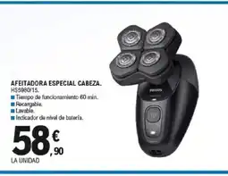 E.Leclerc PHILIPS Afeitadora especial cabeza oferta