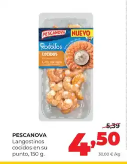 Alimerka PESCANOVA Langostinos cocidos en su punto oferta