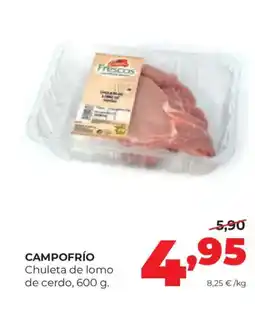 Alimerka CAMPOFRÍO Chuleta de lomo de cerdo oferta