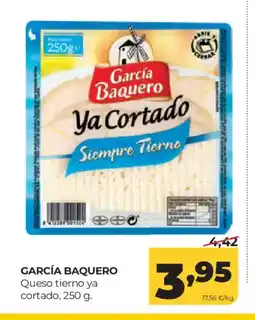 Alimerka GARCÍA BAQUERO Queso tierno ya cortado oferta
