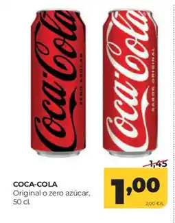 Alimerka COCA-COLA Original o zero azúcar oferta