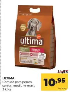 Alimerka ULTIMA Comida para perros senior, medium-maxi oferta