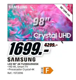 MediaMarkt SAMSUNG LED 98" 4K TU98DU9005K oferta