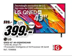 MediaMarkt LG QNED 43" 4K 43QNED82A6B oferta