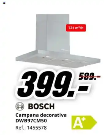 MediaMarkt BOSCH Campana decorativa DWB97CM50 oferta