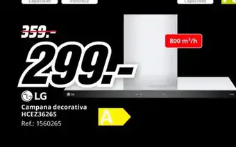 MediaMarkt LG Campana decorativa HCEZ3626S oferta