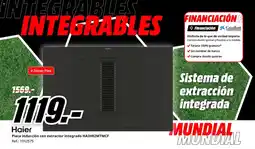 MediaMarkt HAIER Placa inducción con extractor integrado HAIH82MTMCF oferta