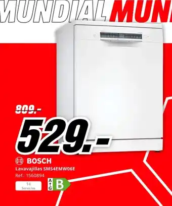 MediaMarkt BOSCH Lavavajillas SMS4EMW06E oferta