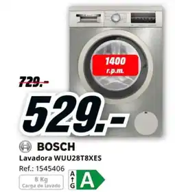 MediaMarkt BOSCH Lavadora WUU28T8XES oferta