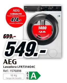 MediaMarkt AEG Lavadora LFR731404 oferta