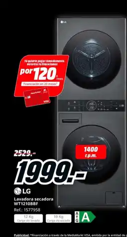 MediaMarkt LG Lavadora secadora oferta