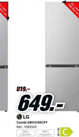 MediaMarkt LG Combi GBV3100CPY oferta