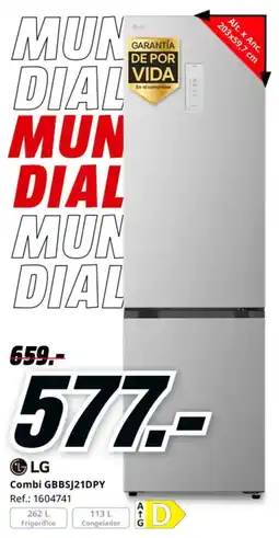 MediaMarkt LG Combi GBBSJ21DPY oferta