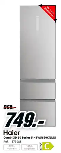 MediaMarkt HAIER Combi 3D 60 Series 5 HTW5620CNMG oferta