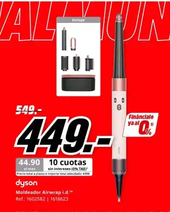 MediaMarkt DYSON Moldeador Airwrap i.d. oferta
