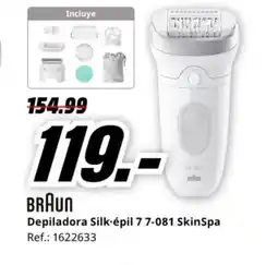 MediaMarkt BRAUN Depiladora Silk-épil 7 7-081 SkinSpa oferta