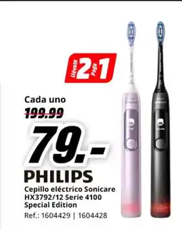 MediaMarkt PHILIPS Cepillo eléctrico Sonicare HX3792/12 Serie 4100 Special Edition oferta