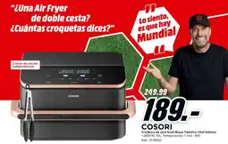 MediaMarkt COSORI Freidora de aire Dual Blaze TwinFry Chef Edition oferta