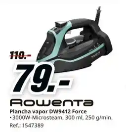 MediaMarkt ROWENTA Plancha vapor DW9412 Force oferta