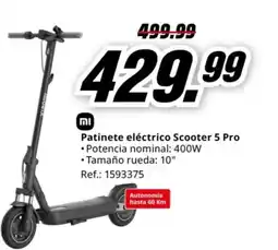 MediaMarkt Patinete eléctrico Scooter 5 Pro oferta