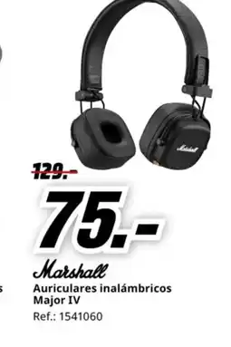 MediaMarkt MARSHALL Auriculares inalámbricos Major IV oferta