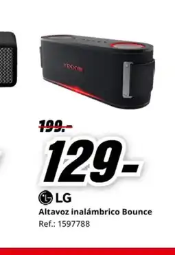 MediaMarkt LG Altavoz inalámbrico Bounce oferta