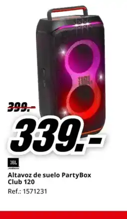 MediaMarkt JBL Altavoz de suelo PartyBox Club 120 oferta