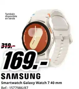 MediaMarkt SAMSUNG Smartwatch Galaxy Watch 7.40 mm oferta