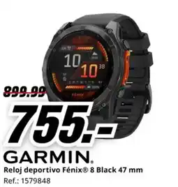 MediaMarkt GARMIN Reloj deportivo Fénix 8 Black 47 mm oferta